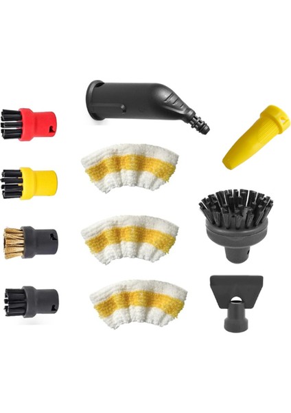 Yedek Yuvarlak Nozul Fırçası Buhar Mop Seti Karcher Sc2 Sc3 Sc4 Sc5 Sc7 Steam Temizleyici Parçası Inatçı Leke Kaldır (Yurt Dışından)
