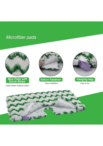 4pcs Steam Pasp Köpekbalığı S3500 Serisi S3501 S3601 S3501S S3601C Buharlı Cep Mop Mikrofiber Scrub Mop Pedler (Yurt Dışından) indirimleri