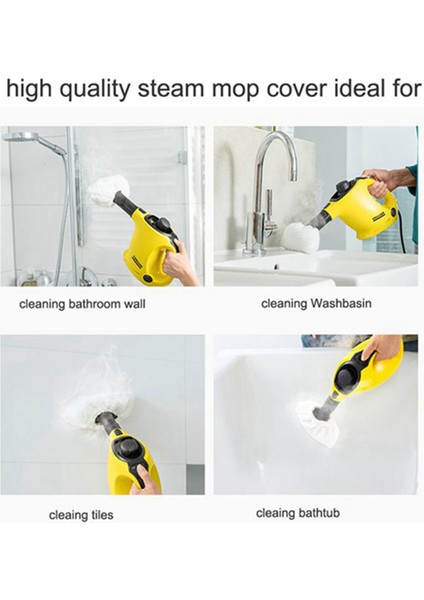 9x Buharlı Paspas Bezi, Karcher Easyfix Sc2 Sc3 Sc4 Sc5 Steam Temizleyici Mikrofiber Zemin Giysileri Pedleri Bakır Fırçalar (Yurt Dışından) modelleri