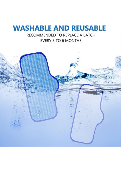 Dupray Deeat Steam Sefeer, Dayanıklı, Yeniden Kullanılabilir ve Makine Yıkanabilir Için 10 Adet Premium Mikrofiber Pedler (Yurt Dışından) modelleri