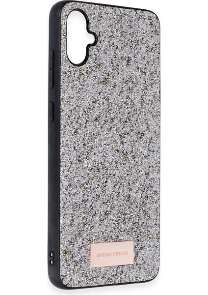 Techmrt Onegif Samsung Galaxy A05 Bright Simli Kapak - Gümüş fiyatları