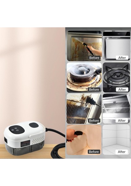 Akıllı Dokunmatik Ekranlı El Tipi Buhar Temizleyici, Ev Için Buhar Temizleyicisini Temizlemek Için Basınçlı Vapur Abd Fiş Yeşili (Yurt Dışından) fırsatları