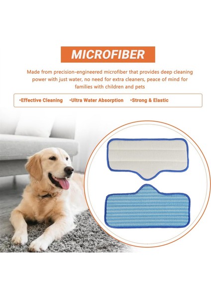 6pcs Dipray Temiz Buhar Temizleyici Yeniden Kullanılabilir Makine Için Mikrofiber Paspas Pedleri Parke Karo Taş Zeminler Için Yıkanabilir (Yurt Dışından) fırsatları