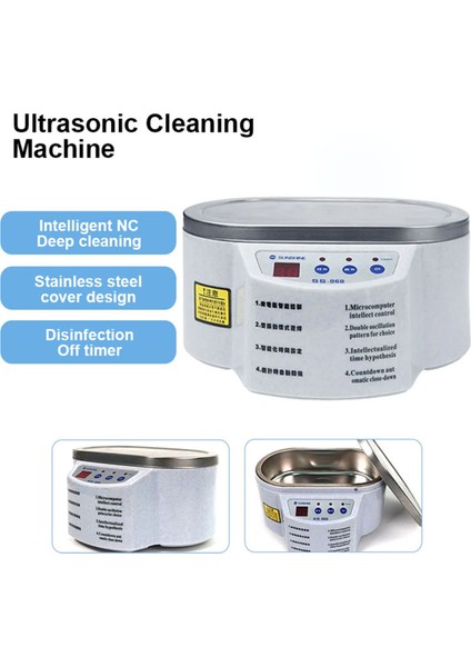 Sunshine SS-968 Gomboard Cep Telefonu Antboard LCD Ekran Akıllı Gözlükler Temizlik Makinesi Ab Fişi Için Ultrasonik Temizleyici (Yurt Dışından) fiyatları