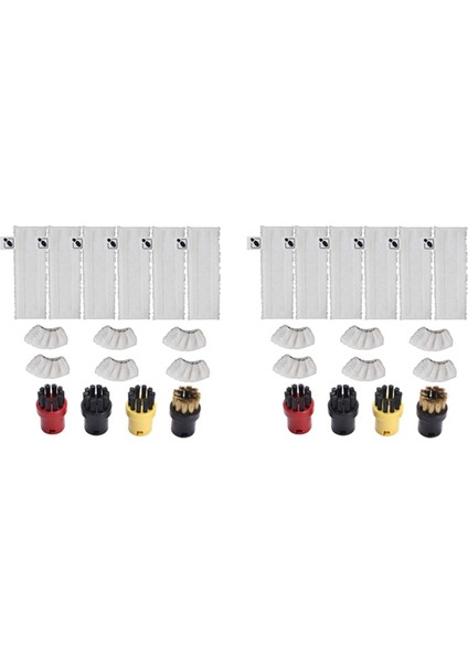 2set Mikrofiber Zemin Kumaş Seti Mikrofiber Kapak Seti Karcher Easyfix Için Renk Yuvarlak Fırçalar Sc2 Sc 3 Sc4 Sc5 Buhar (Yurt Dışından)