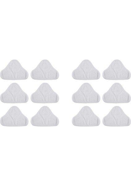 12PCS Yedek Pedler H2O X5 Buharlı Paspas Temizleyici Zemin Yıkanabilir Mikrofiber Pedleri Için Uyumlu (Yurt Dışından)