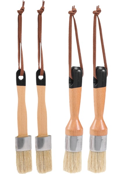 Tebeşir ve Balmumu Fırçaları, Kıllı Düz ve Yuvarlak Tebeşirli Boya Fırçası, Çok Kullanımlı Fırçalar (4 Adet) Içerir (Yurt Dışından) fırsatları