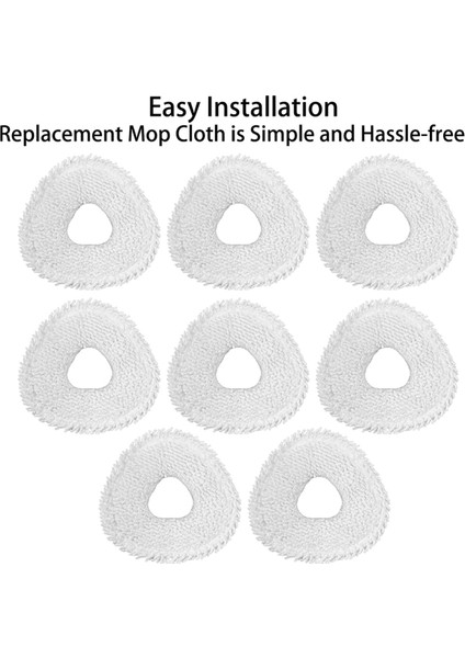 8 Pcs Mop Pads Narwal J3 Robot Vakum Parçaları Aksesuarları Yeniden Kullanılabilir Mikrofiber Kumaş Silini Temizleme Kiti (Yurt Dışından) fiyatları