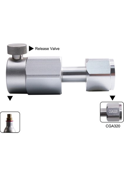 Co2 Doldurma Gaz Adaptörü, CGA320 Co2 Tankı Duo/art/terra/gaıa Soda Makinesi Makinesi (Yurt Dışından) fiyatları
