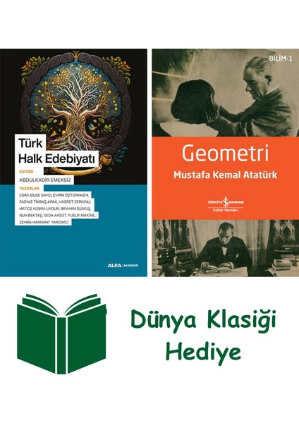 Türk Halk Edebiyatı + Geometri + Dünya Klasiği Hediye