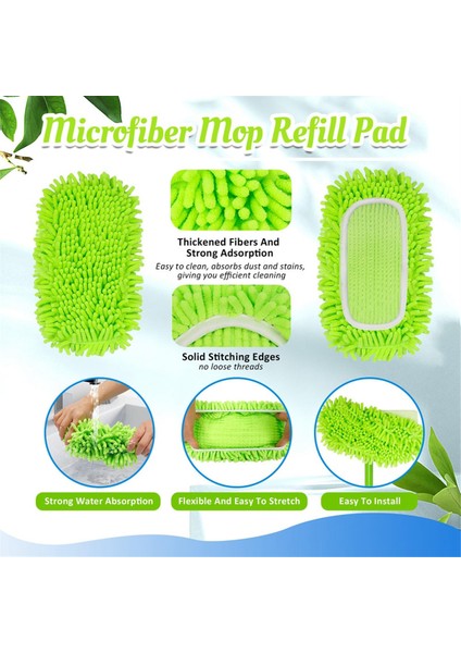 Swiffer Sweeper Mops Için Yeniden Kullanılabilir Temizleme Pedi Ev Temizleme Doldurma Padü Islak Veya Kuru Mopbürpo Mikrofiber Paspas Yeniden Doldurma Pedi (Yurt Dışından) fırsatları