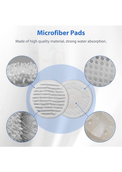 20 Pcs S7000 Steam Po Pads Shark S7000AMZ S7001 S7001TGT S7000 Serisi Steam &amp; Scrub Sert Zemin Steam Paspası (Yurt Dışından) modelleri