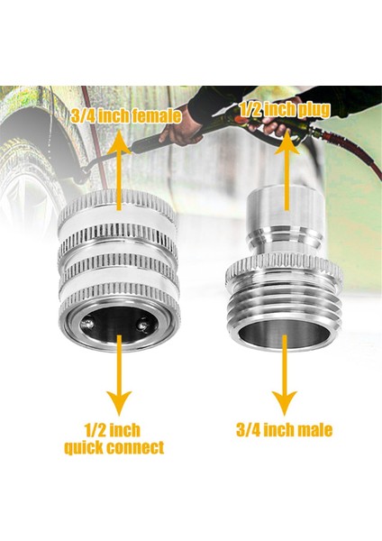8pcs Basınçlı Yıkayıcı Adaptör Kiti, Paslanmaz Çelik Hızlı Bağlantı Seti, M22 14MM Ila 3/8 Inç Hızlı Bağlantı Kesme Kiti (Yurt Dışından) modelleri