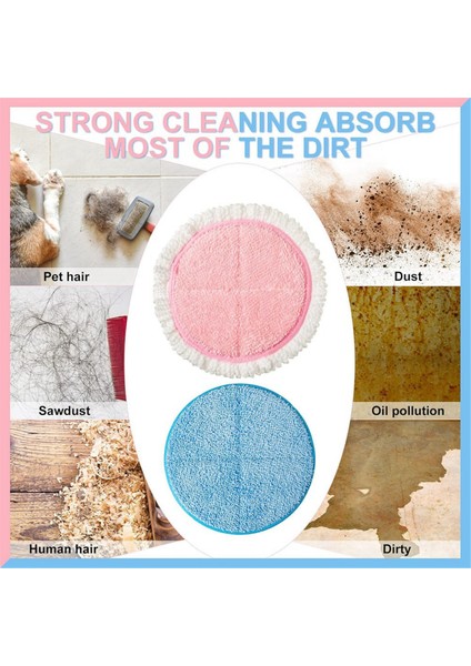 20 Paket Elektrik Mop Pedleri Döndürme Yedek 7.28 Inç Yuvarlak Paspas Pedleri Zemin Temizleme Döndürme Döndürme Yedek Pot Pedleri (Yurt Dışından) indirimleri
