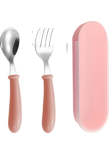 Karikatür Çocuk Kaşık-Çatal Kutusu Üçlü Set (Yurt Dışından)