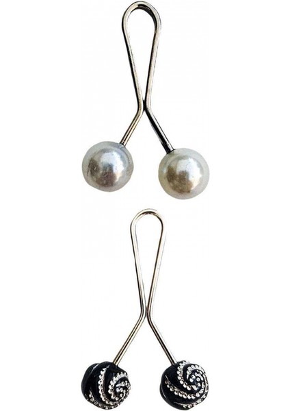 2 Adet Tesettür Eşarp ve Şal Klipsi Set 8