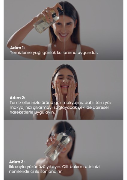 Yüz Ve Makyaj Temizleme Yağı 400ml - Nemlendirici, Sebum Dengeleyici, Cleansing Oil Vegan (%5 CICA) fırsatları