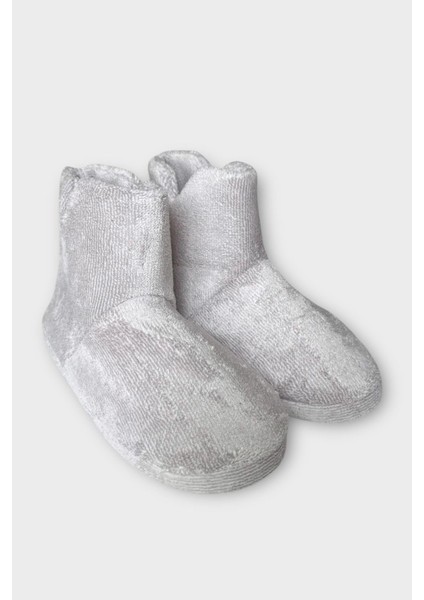 Kışlık Erkek Panduf Ev Botu Gri modelleri