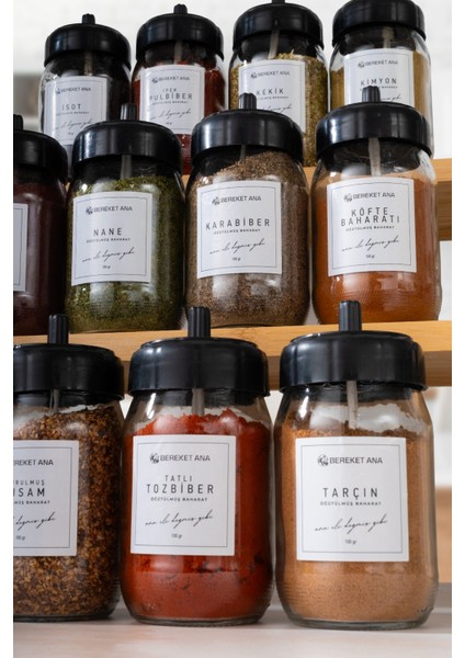 12 Adet Baharat Seti (12 Parça Cam Baharatlık Hediye) indirimleri