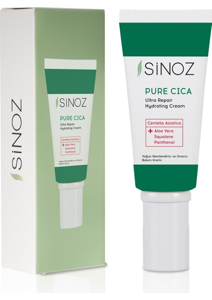 Pure Cica Yoğun Onarıcı Yatıştırıcı Nemlendirici Bakım Kremi 50 ML Tahriş Olmuş Hasarlı Ciltler için indirimleri