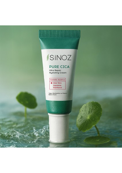 Pure Cica Yoğun Onarıcı Yatıştırıcı Nemlendirici Bakım Kremi 50 ML Tahriş Olmuş Hasarlı Ciltler için