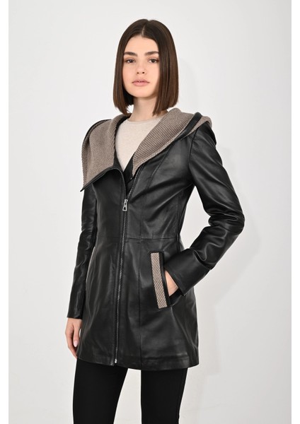 Kadın Deri Mont 07UZN
