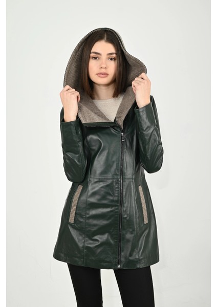 Kadın Deri Mont 07UZN