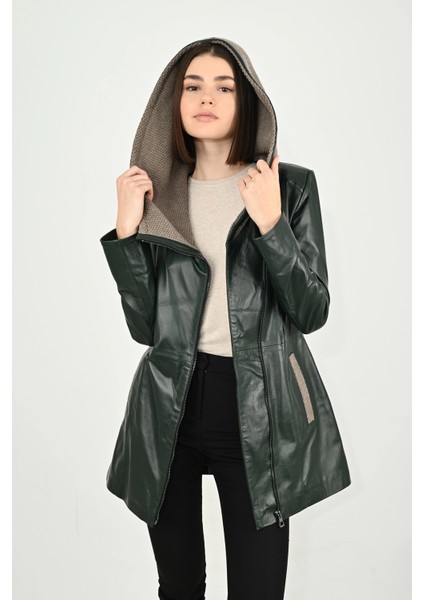 Kadın Deri Mont 07UZN indirimleri