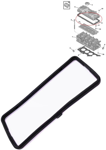 2x Valf Kapağı Contası 024954 Peugeot Için 023150P 206/207/306/106/1007/205/309/309 / 405 Citroen C2 / Ax / Zx Için (Yurt Dışından) modelleri