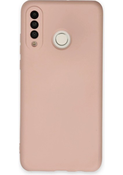 Huawei P30 Lite Kılıf Nano Içi Kadife Silikon - Pudra - FKU3226-5202