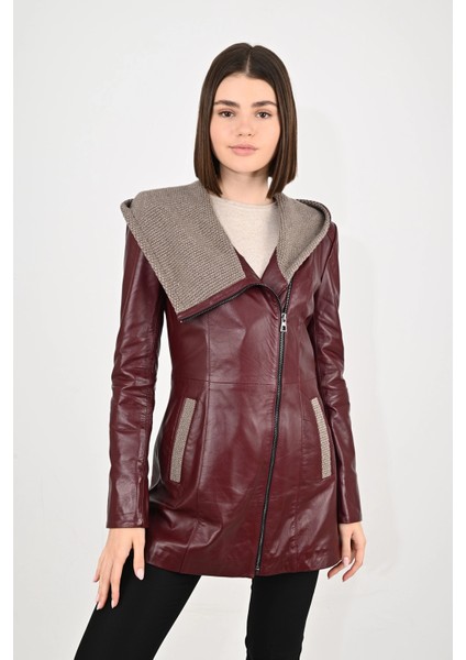 Kadın Deri Mont 07UZN