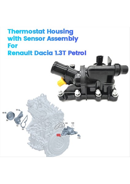 A2822030175 Mercedes-Benz Için Sensör Montajı ile Termostat Muhafazası Renault Dacia 1 3t Petrol 226301872R 110601741R (Yurt Dışından) indirimleri