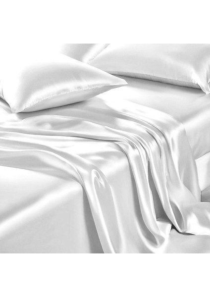 Antibakteriyel Terletmeyen Ipek Saten Yastık Kılıfı 2'li 50X70 Beyaz modelleri