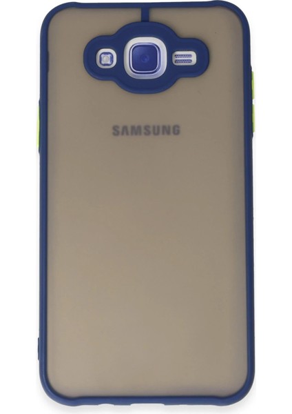 Samsung Galaxy J7 Kılıf Montreal Silikon Kapak - Lacivert - FKU9990-4244