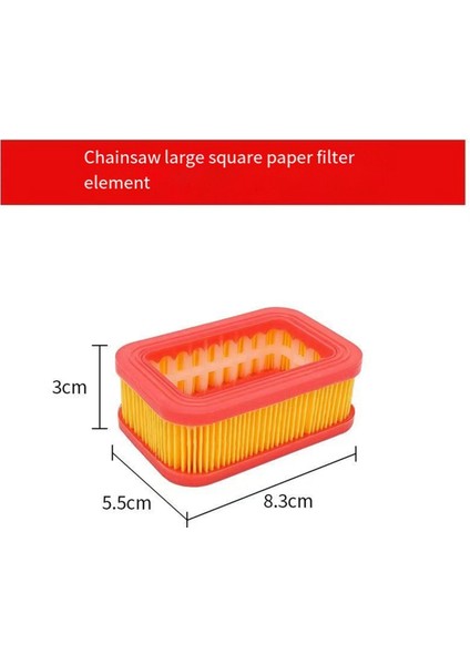 5200 5800 Benzin Için 5800 Testere Hava Filtresi 52CC 58CC 58CC Testere Parçaları Değiştirme 52 Küçük Kare (Yurt Dışından) modelleri