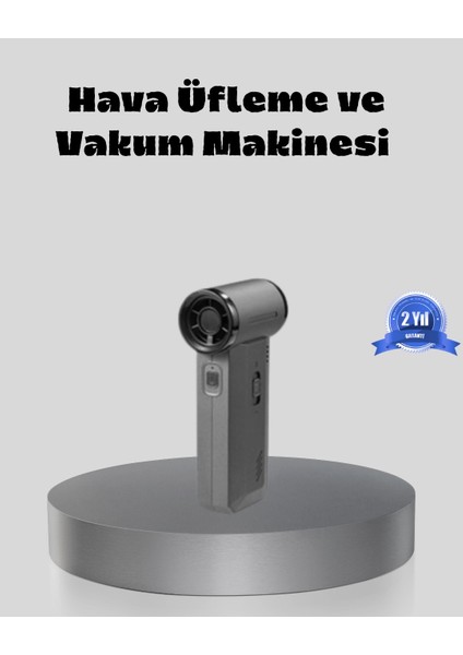 Şarjlı 130000 RPM Hava Üflemeli ve Vakumlu Araç Ev Temizlik Makinesi