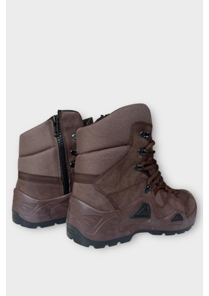 Kışlık Çöl Botu Taktikal Su Geçirmez ve Kaymaz Taban Erkektrekking & Outdoor Bot Kahverengi