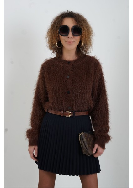 Lacivert Kemerli Içi Şort Astarlı Piliseli Mini Etek fiyatları