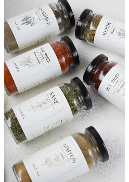 Çekirdek Aile Baharat Seti ( Cam Kavanoz) modelleri