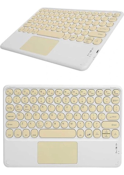 Bluetooth Touchpad Klavye Ultra Ince Taşınabilir Q Klavye indirimleri