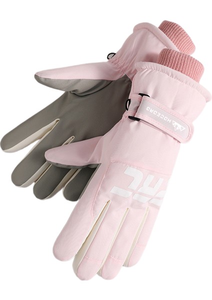 Kış Kayak Eldivenleri Kadın Açık Bisiklet Eldivenleri Artı Kadife Kalın Rüzgar Geçirmez Su Geçirmez Sıcak Soğuk Geçirmez (Yurt Dışından)