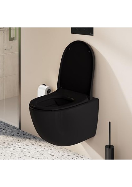 Sento 130-070R009 Klozet Kapağı, Siyah fiyatları