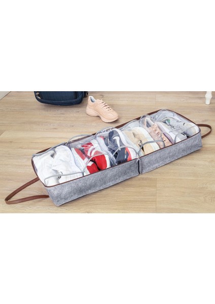 Deri Kulplu Ayakkabı Seyahat Çantası 04263