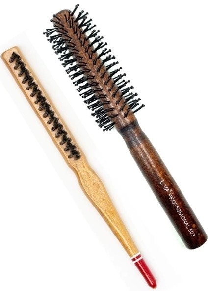 Liva 503& 690 Profesyonel Yanmaz Set Topuz Saç Fırçası-2'li fırsatları