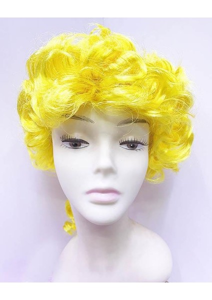 Marquis Baroque Peruk Barok Dönem Yargıç Peruğu Sarı Renk fırsatları