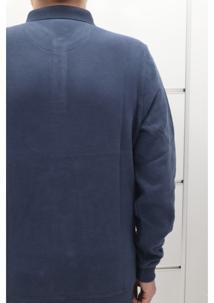 Fistan Store Erkek Desenli Spor Kesim Normal Kalıp Polo Yaka Selanik Kumaşlı Kışlık Kazak fırsatları