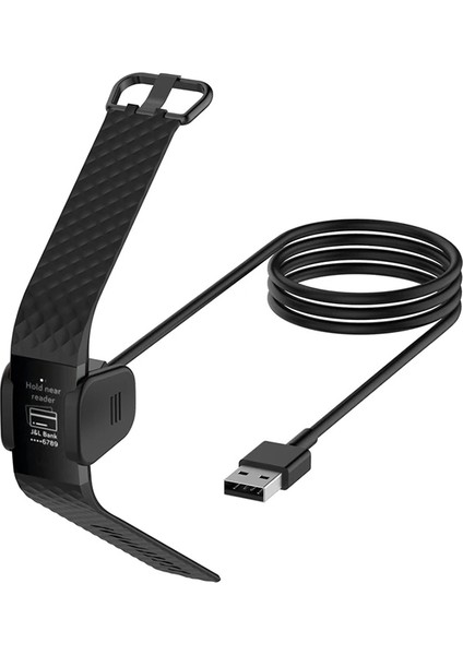Fitbit Charge 4 USB Şarj Aleti Şarj Kablosu Cihaz KITI-(5775) - ?65?63E0-0G7365 modelleri