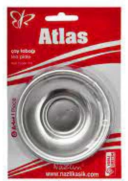 6 Parça Metal Çay Tabak (K95)