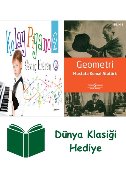 Kolay Piyano 2 + Geometri + Dünya Klasiği Hediye