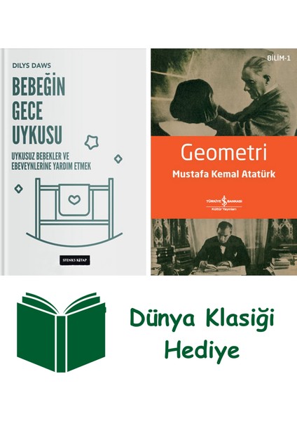 Bebeğin Gece Uykusu - Uykusuz Bebekler ve Ebeveynlerine Yardım Etmek + Geometri + Dünya Klasiği Hediye